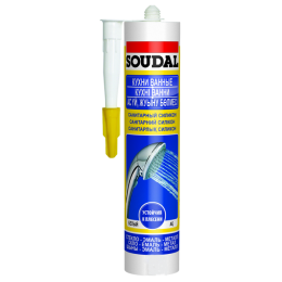 Санитарный силикон Soudal белый