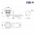 Замок для щитового обладнання FZB 104-A 7-019 трикутний ключ
