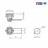 Замок FZB 104-B 7-020 для щитового обладнання