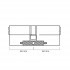 Циліндр Sherlock HK 120 60x60 BR ключ / ключ матова латунь Циліндр Sherlock HK 120 60x60 BR ключ / ключ матова латунь