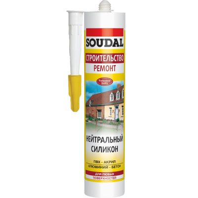 Нейтральный силикон Soudal белый