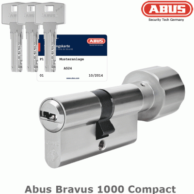 Цилиндровый механизм ABUS Bravus 1000 Compact ключ-вертушка