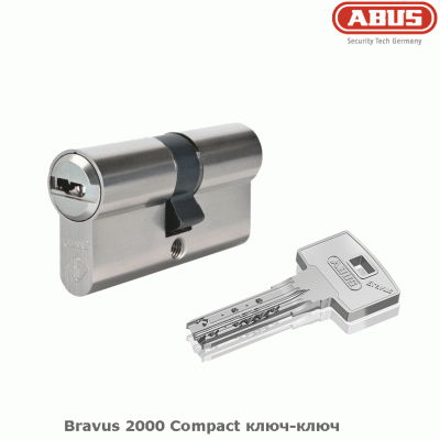 Цилиндровый механизм Abus Bravus 2000 Compact ключ-ключ