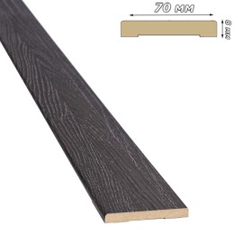 Наличник 70x8 ПВХ Ultra дуб мускат