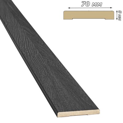 Наличник 70x8 ПВХ Ultra дуб серый Наличник 70x8 ПВХ Ultra дуб серый