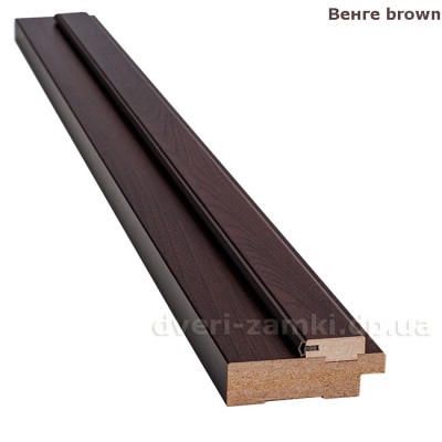 Коробка 80 мм МДФ венге brown экошпон