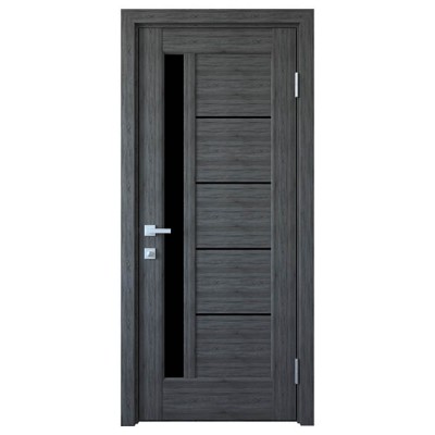 Дверное полотно ГРЕТА BLK Grey NEW черное стекло Дверное полотно ГРЕТА BLK Grey NEW черное стекло