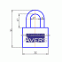 Замок навісний Avers PD-01-32 Замок навісний Avers PD-01-32