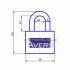 Замок навісний Avers PD-01-38 Замок навісний Avers PD-01-38