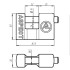 Замок навесной Aspect ЗН-П-80 Замок навесной Aspect ЗН-П-80