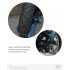Замок VIRO MOTO SEZIONE BLACK 2KEY 127мм