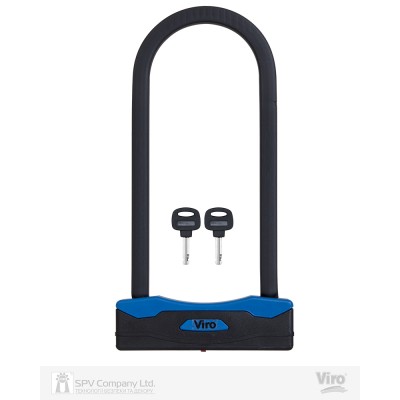 Замок VIRO MOTO SEZIONE BLACK 2KEY 255мм Замок VIRO MOTO SEZIONE BLACK 2KEY 255мм